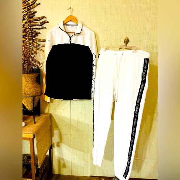 Vintage Active Two Piece Tracksuit Jacket Jogger Set Pants Sz L/30 - Picture 1 of 6